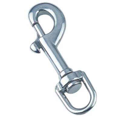 Abbildung von Wirbelkarabiner 90 mm Edelstahl 316 (A4)