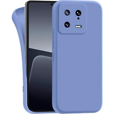 Abbildung von MyGadget Hülle für Xiaomi 13 5G robuste Silikon Schutzhülle TPU Case Slim Silikonhülle Back Cover Kratzfest Handyhülle Matt Blau