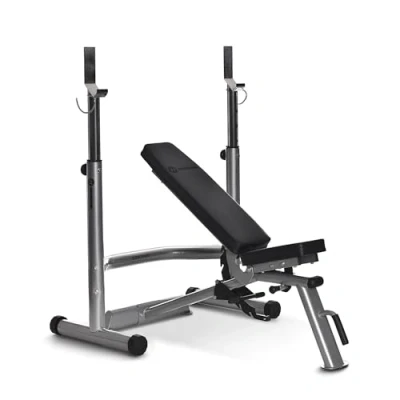 Abbildung von Horizon Fitness Langhantelablage Adonis, Silber, 100694