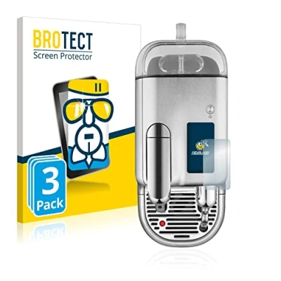 Abbildung von BROTECT Schutzglas für Sage Nespresso Creatista Pro (3 Stück) Schutzfolie Panzer Folie Glas [Extrem Kratzfest 9H, Anti Fingerprint,