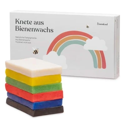 Abbildung von Ehrenkind Knete aus Bienenwachs, Trocknet Nicht aus, Ungiftig (Kleine Geschenke für Kindergeburstag, 1 tlg., ab 3 Jahre), 100% natürliche Inhaltsstoffe