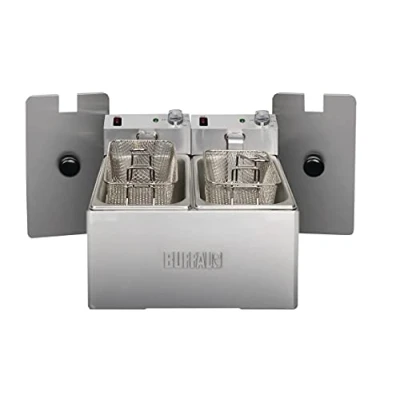 Abbildung von Buffalo DB203 Doppelfritteuse, 6L Kapazität, 29.5cm x 36cm 41cm