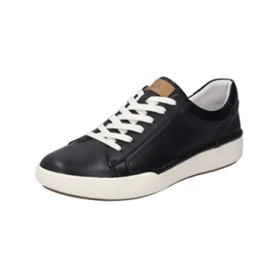 Abbildung von Josef Seibel Damen Low Top Sneaker Claire 01,Weite G (Normal),Wechselfußbett,Freizeitschuhe,Turnschuhe,Laufschuhe,schwarz,38 EU