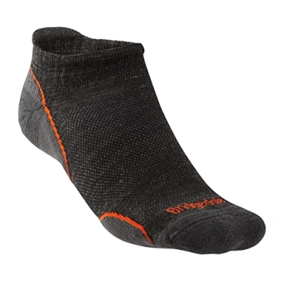 Abbildung von Bridgedale Herren Hike Ultralight T2 Merino Performance Low Socken, Anthrazit/Orange, XL