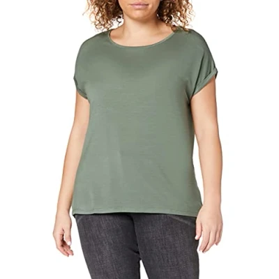 Abbildung von Vero Moda Vmava Plain Tshirt basic, Damen, Größe: Small, Laurel wreath
