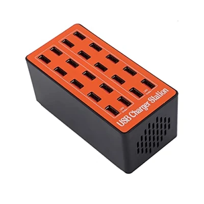 Abbildung von Annadue USB Ladegerät Mehrfach, 20 Port Ladegerät, 80W 5V/16A Ladestation Netzteil für Mehrere Geräte Smartphone Tablet Laptop(EU)