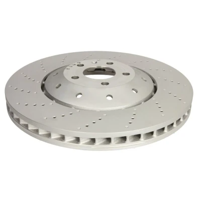 Abbildung von SHW Performance AFX46415 Bremsscheibe Vorderachse 390 36 innenbelüftet, Verbundbremsscheibe, gelocht/genoppt beschichtet hochgekohlt AUDI: A6 C6 Avant