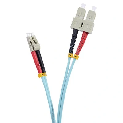Abbildung von TPFNet Premium 3m LWL Glasfaser Fiber Patchkabel SC/LC OM3 Duplex Multimode 50/125µm 10 Gigabit/s