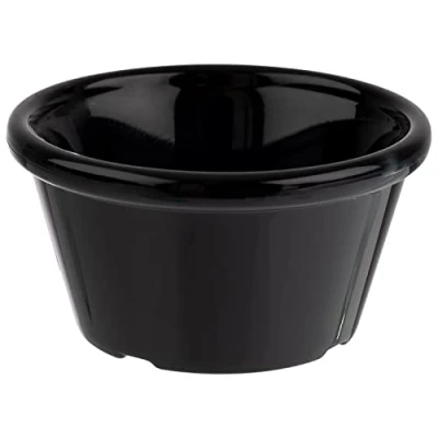 Abbildung von APS 40768 Dipschälchen, 12er Set, Kunststoff, Ø 7,5 cm, Höhe 4 schwarz
