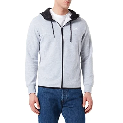 Abbildung von Jack &amp; Jones Jcoair ZIP HOOD Sweatjacke, Herren, Größe: XS, Light grey melange