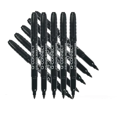 Abbildung von Q Connect Rundspitze Marker, schwarz
