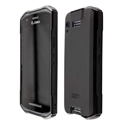 Abbildung von caseroxx TPU Hülle kompatibel mit Zebra TC21 / TC26, Handy Tasche (TPU in schwarz)