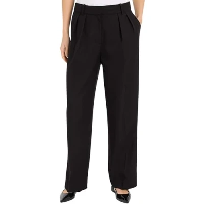 Abbildung von Tommy Hilfiger CORE Relaxed Straight Stoffhose, Damen, Größe: 40, Black