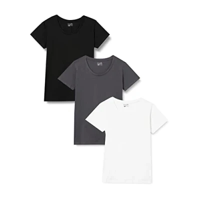 Abbildung von berydale Damen T Shirt mit Rundhalsausschnitt aus 100% Baumwolle im Multipack