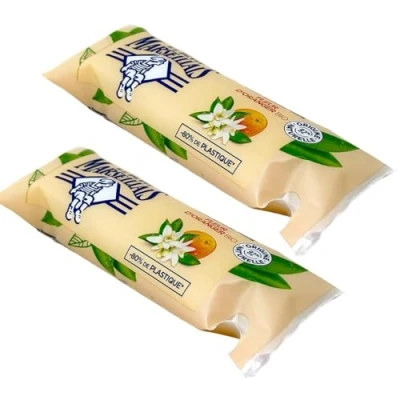 Abbildung von Le Petit Marseillais Schaum Gel Seife Orangenblüten 2 x 250 ml Nachfüllpack aus Frankreich