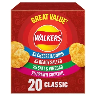 Abbildung von Walkers Classic Variety Multipack Chips Box 20x25g