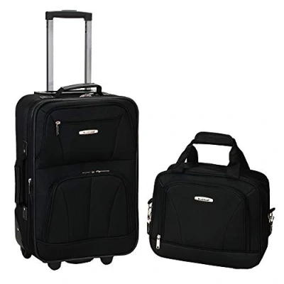 Abbildung von Rockland Bagage De Cabine Abs Extensible Melbourne 20 PO Koffer Set, 30 Liter, Orange, 51 in