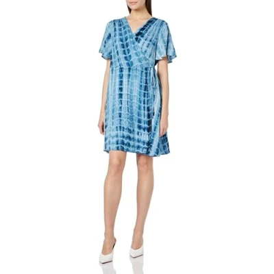 Abbildung von aleva Damen Sommerkleid 19315643 AL04, Blau, L
