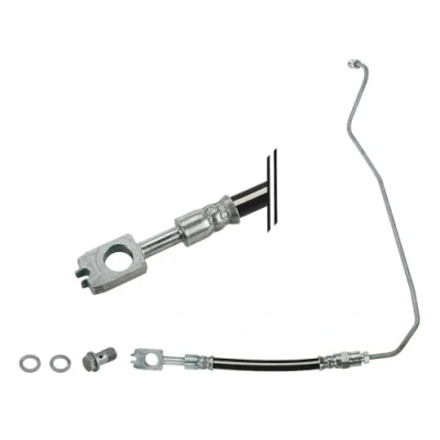 Abbildung von MEYLE 100 525 0062/S Bremsschläuche Hinterachse links 450 AUDI: A6 C5 Avant, Limousine, VOLKSWAGEN: Passat B5 Variant, Limousine