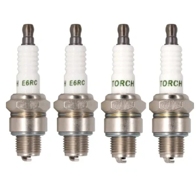 Abbildung von TORCH 4pcs E6RC Zündkerze Solides Terminal Ersetzen für BR6HS Zündkerze, 98076 5671G/ 5691G WF20TT/W20FR L/W20FSR U OEM