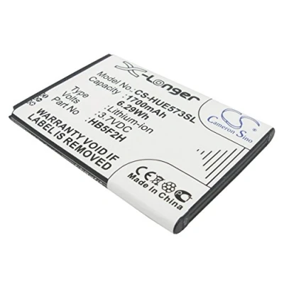 Abbildung von CS HUE573SL Akkus 1700mAh Kompatibel mit [Huawei] E5330, E5330Bs 2, E5336, E5336Bs E5372, E5373, E5375, E5377, E5377S 32, EC5377, MDM9625, [Optus] E5377 Ersetzt HB554666RAW, Kompat