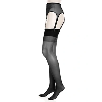 Abbildung von Glamory Damen Garter Bælte Strumpfhalter, Schwarz (Schwarz), L EU