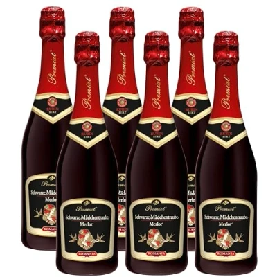 Abbildung von Schwarze Mädchentraube Merlot Sekt mild (6 x 0,75 l)