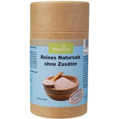 Abbildung von Kristallsalz einem Vorgebirge des Himalaya Punjab/Pakistan fein Streudose Salzstreuer 120g