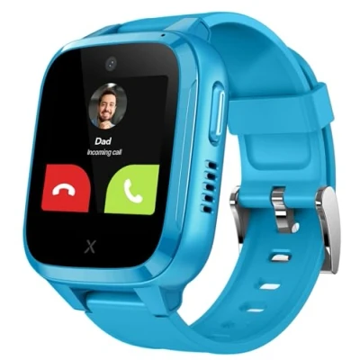 Abbildung von XPLORA Kidzi Telefon Uhr für Kinder (mit SIM Karte) 4G, Anrufe, Nachrichten, Schulmodus, SOS Funktion, GPS, Kamera, Schrittzähler inkl kostenlosem Tarif Vertrag 3 Mon. (BLAU)