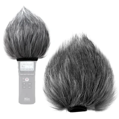 Abbildung von Sunmon Windschutzscheiben Muff für Zoom H1n &amp; H1 Handlicher tragbarer Digitalrecorder, Deadcat Fell Popfilter Windschutz