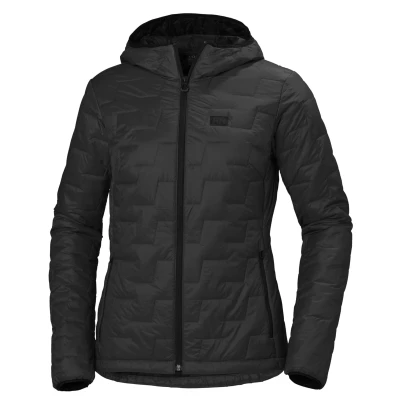 Abbildung von Helly Hansen Women Lifaloft Hooded Ins Jacket Black Matte Größe L