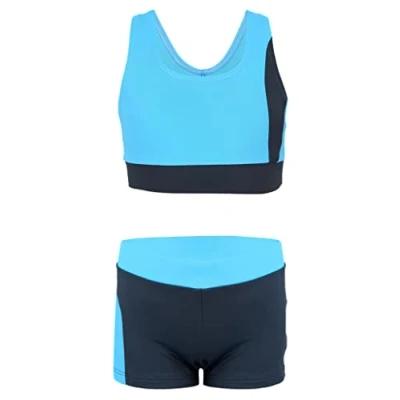 Abbildung von Aquarti Schwimmanzug Mädchen Sport Bikini Racerback Bustier &amp; Badehose