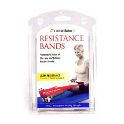 Abbildung von TheraBand Übungsbänder Set, 3 x 1,50 m (leicht, mittelstark, stark)