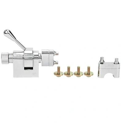 Abbildung von Snare Throw Off, Strainer, Off Drum Strainer Silber Robustes Metall mit Befestigungsschrauben Zubehör Wunderschönem Erscheinungsbild