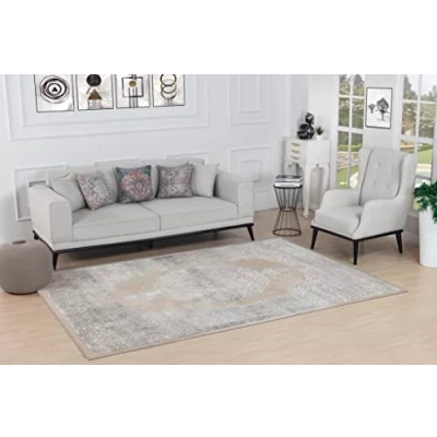 Abbildung von Surya Teppich &quot;Traditional 2335&quot;, rechteckig, Kurzflor Orientteppich, Wohnzimmer, Schlafzimmer, Beige