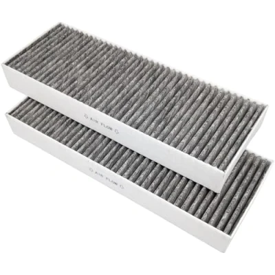 Abbildung von 2 x Aktivkohlefilter passend für Bora Basic Filter BAKFS, BAKF 001, 100 Kochfelder mit Dunstabzug BASIC, BFIU, BHU, BIU, GP4U