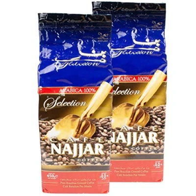 Abbildung von Najjar Arabischer Mokka Kaffee gemahlen im 2er Set á 450 g Packung