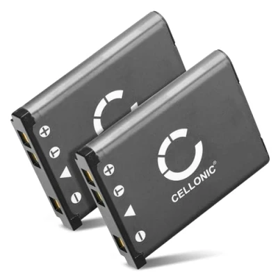 Abbildung von CELLONIC 2X Li 40b 42b Akku kompatibel mit Olympus FE350 Wide FE250 FE20 FE4000 FE190 FE300 mju 770 SW 720 700 3.6V 3.7V 700mAh