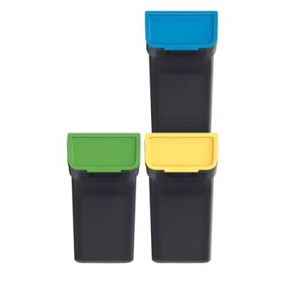 Abbildung von Keden Mülleimer NPW20S3 S411, Stackbox Q Mülltrennsystem 3x20L