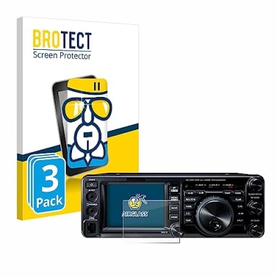 Abbildung von BROTECT Schutzglas für Yaesu FT 991A (3 Stück) Schutzfolie Panzer Folie Glas [Extrem Kratzfest 9H, Anti Fingerprint, Ultra Transparent]