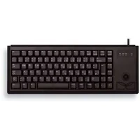 Abbildung von CHERRY G84 4400, Kompakttastatur mit Integriertem Trackball, PS/2 Anschluss, Deutsches Layout (QWERTZ), Platzsparend &amp; Leicht, 20 Mio. Betätigungen, Schwarz