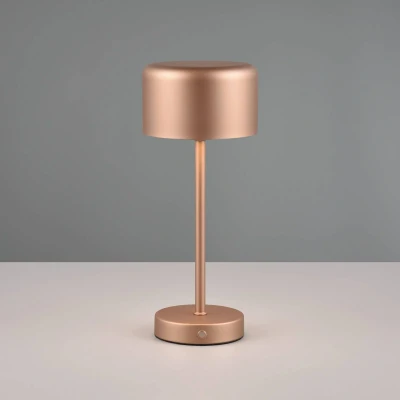 Abbildung von Reality Leuchten LED Akku Tischleuchte Jeff R59151165, Metall Coffee, inkl. 1.5 Watt LED, 4 fach Touch