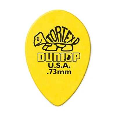 Abbildung von JIM DUNLOP Plektrum Tortex Klein Teardrop, Gelb, 0,73mm 36 Stück