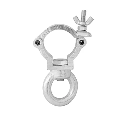 Abbildung von EUROLITE DEC 30E Klammer mit Öse, silber Montageklammer für 35 mm Rohr Maximallast WLL 250 kg