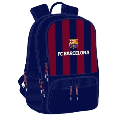 Abbildung von Safta F.C. Barcelona Rucksack für Paddel, Sport Rucksack, ideal verschiedene Altersgruppen, bequem und vielseitig, Qualität Widerstandsfähigkeit, 30 x 17 42 cm, Marineblau/Bordeaux,