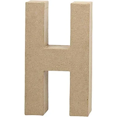 Abbildung von Creativ Pappmaché Zahl, 20 cm, 1 Stück, beige,
