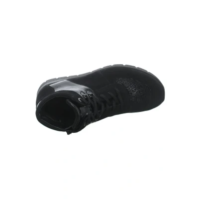 Abbildung von Waldläufer Schnürstiefelette, Damen, Größe: 38, Schwarz Schuhe