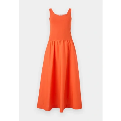 Abbildung von Tommy Hilfiger MIDI MIX Freizeitkleid, Damen, Größe: XXS, Brilliant orange