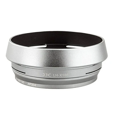 Abbildung von JJC LH JX100 Fuji Zonnekap Zilver, Schwarz