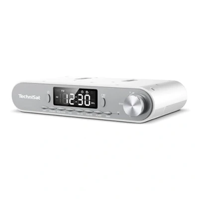 Abbildung von TechniSat KITCHENRADIO Unterbau Küchenradio mit UKW/FM, LED Display, Arbeitsleuchte, Timer, Bluetooth, Weckfunktion, Freisprecheinrichtung, 5 W Lautsprecher